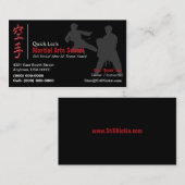 Martial Arts / Karate Visitekaartje (Voorkant / Achterkant)