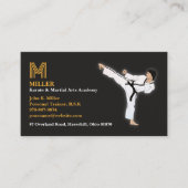 Martial Arts Karate Visitekaartje (Voorkant)