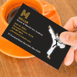 Martial Arts Karate Visitekaartje