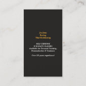 Martial Arts Karate Visitekaartje (Achterkant)