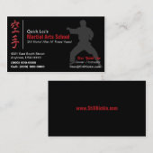 Martial Arts / Karate Visitekaartje (Voorkant / Achterkant)