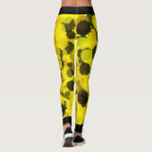 Martial Arts Kickboxing Daisy Theme Leggings (Achterkant)