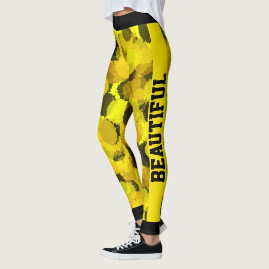 Martial Arts Kickboxing Daisy Theme Leggings (Links)