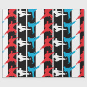 Martial Arts Kicks Cadeaupapier (Vlak)