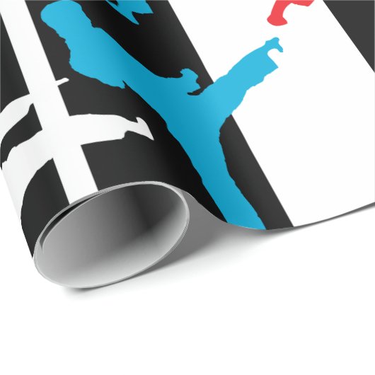 Martial Arts Kicks Cadeaupapier (Rol Hoek)