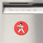 Martial Arts Kind 3 rode magneet (Insitu (Vaatwasser))