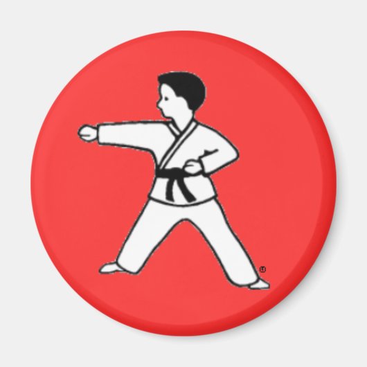 Martial Arts Kind 3 rode magneet (Voorkant)