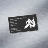 Martial Arts Klasse Moderne Magnetische Visitekaar Magnetisch Visitekaartje (Voorbeeld)
