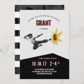 Martial Arts Kung Fu Karate Birthday Uitnodiging (Voorkant / Achterkant)