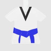 Martial Arts Lichtblauwe riem Uniform Ornament (voorkant)