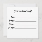 Martial Arts Lightning Invitation vrouw in Blauwgr Kaart (Achterkant)