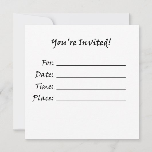 Martial Arts Lightning Invitations Kaart (Achterkant)