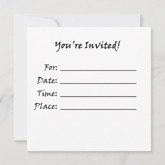 Martial Arts Lightning Invitations Kaart (Achterkant)