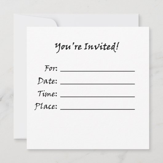 Martial Arts Lightning Invitations Kaart (Achterkant)