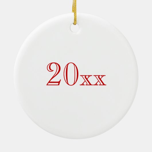 Martial Arts Merry Kick Mas Brown Belt Dated Keramisch Ornament (Achterkant)