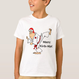 Martial Arts Merry Kick-Mas Kerstmis T-shirt