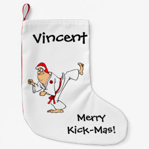 Martial Arts Merry Kick-Mas Kleine Kerstsok