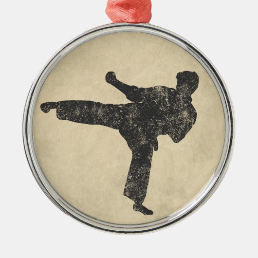 Martial Arts Metalen Ornament (Voorkant)