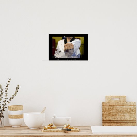 Martial Arts Middle Punch Poster (Keuken)