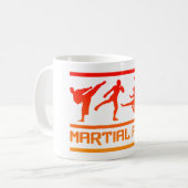 Martial Arts mok - kies stijl en kleur (Voorkant links)