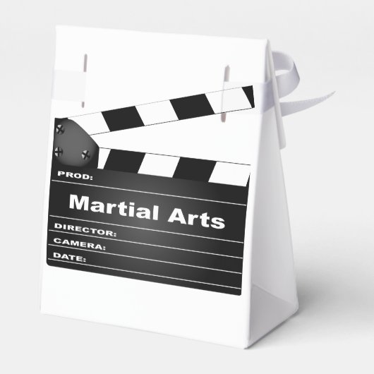 Martial Arts Movie Clapperboard Bedankdoosjes (Achterkant)