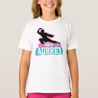 Martial Arts Ninja Warrior Karate Verjaardag Meisj T-shirt