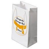 Martial Arts Oranje Belt gefeliciteerd Klein Cadeauzakje (Achterkant Gekanteld)