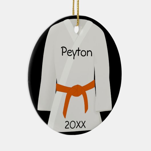 Martial Arts Oranje Belt Ornament (Rechts)