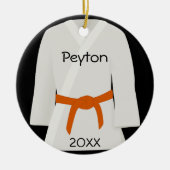Martial Arts Oranje Belt Ornament (Voorkant)
