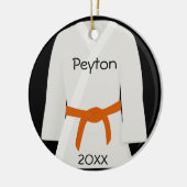 Martial Arts Oranje Belt Ornament (Links)