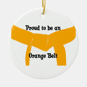Martial Arts Oranje Belt Pride Keramisch Ornament