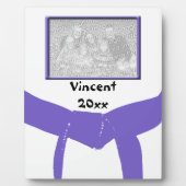 Martial Arts Paars Belt Foto Keepomwille Fotoplaat (Voorkant)