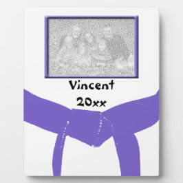 Martial Arts Paars Belt Foto Keepomwille Fotoplaat