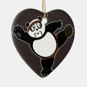 Martial Arts Panda 2 - Bruin Keramisch Ornament (Rechts)