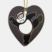 Martial Arts Panda 2 - Bruin Keramisch Ornament (Links)