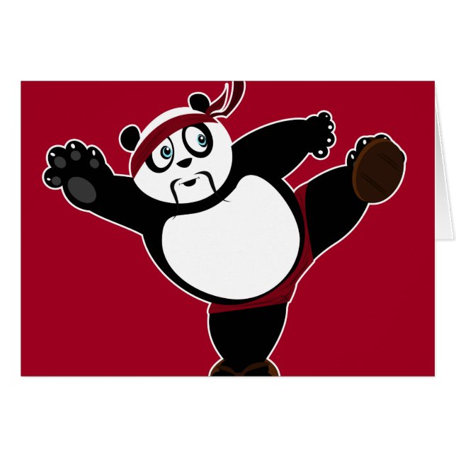 Martial Arts Panda 2 - Rood (Voorkant Horizontaal)