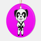 Martial Arts Panda Beer Ornament (Links)