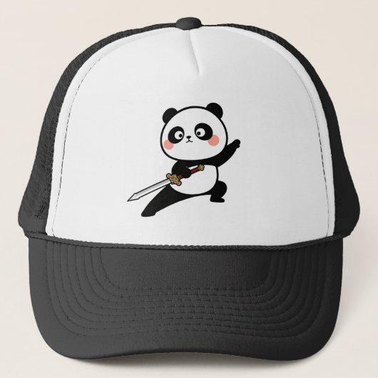Martial Arts Panda Hat Trucker Pet (Voorkant)