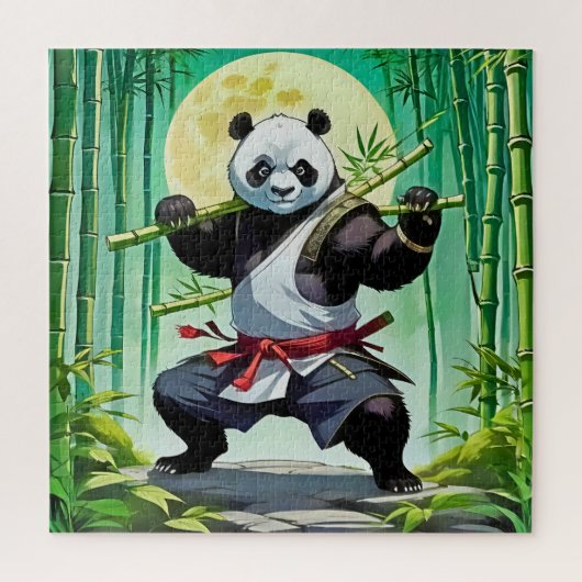 Martial Arts Panda Legpuzzel (Verticaal)