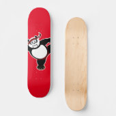 Martial Arts Panda - Rood Persoonlijk Skateboard (Voorkant)