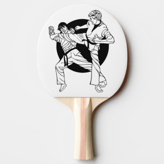 Martial Arts Ping Pong Paddle Tafeltennisbatje (Achterkant)
