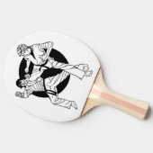 Martial Arts Ping Pong Paddle Tafeltennisbatje (Zijkant)