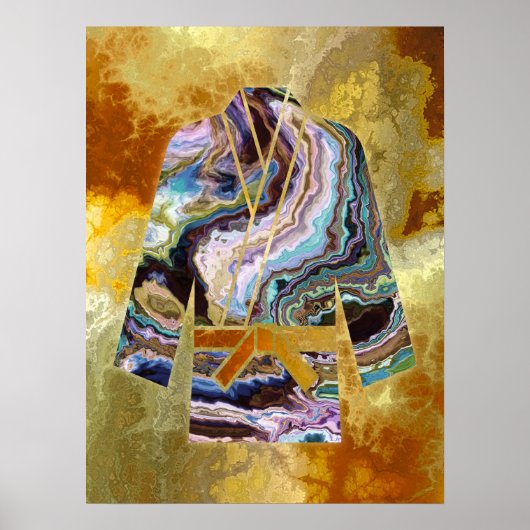 Martial Arts Poster Karate Judo Keikogi Art Print (Voorkant)