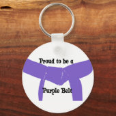 Martial Arts Proud als Paarse gordel Sleutelhanger (Voorkant)