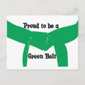 Martial Arts Proud om een groene gordel te worden Briefkaart (Voorkant)