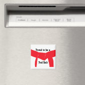 Martial Arts Proud om een rode gordel te worden Magneet (Insitu (Vaatwasser))