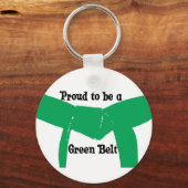 Martial Arts Proud om een Sleutelhanger met groene (Voorkant)