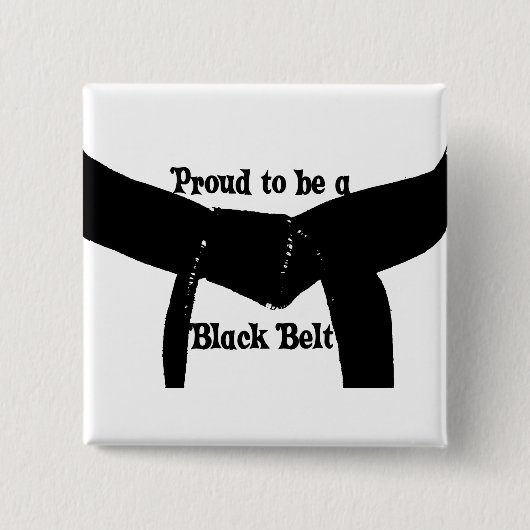 Martial Arts Proud om een zwarte gordel Button te (Voorkant)
