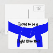 Martial Arts Proud tot lichtblauwe gordel Briefkaart (Voorkant / Achterkant)