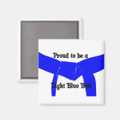 Martial Arts Proud tot lichtblauwe gordel Magneet (Voorkant / Achterkant)